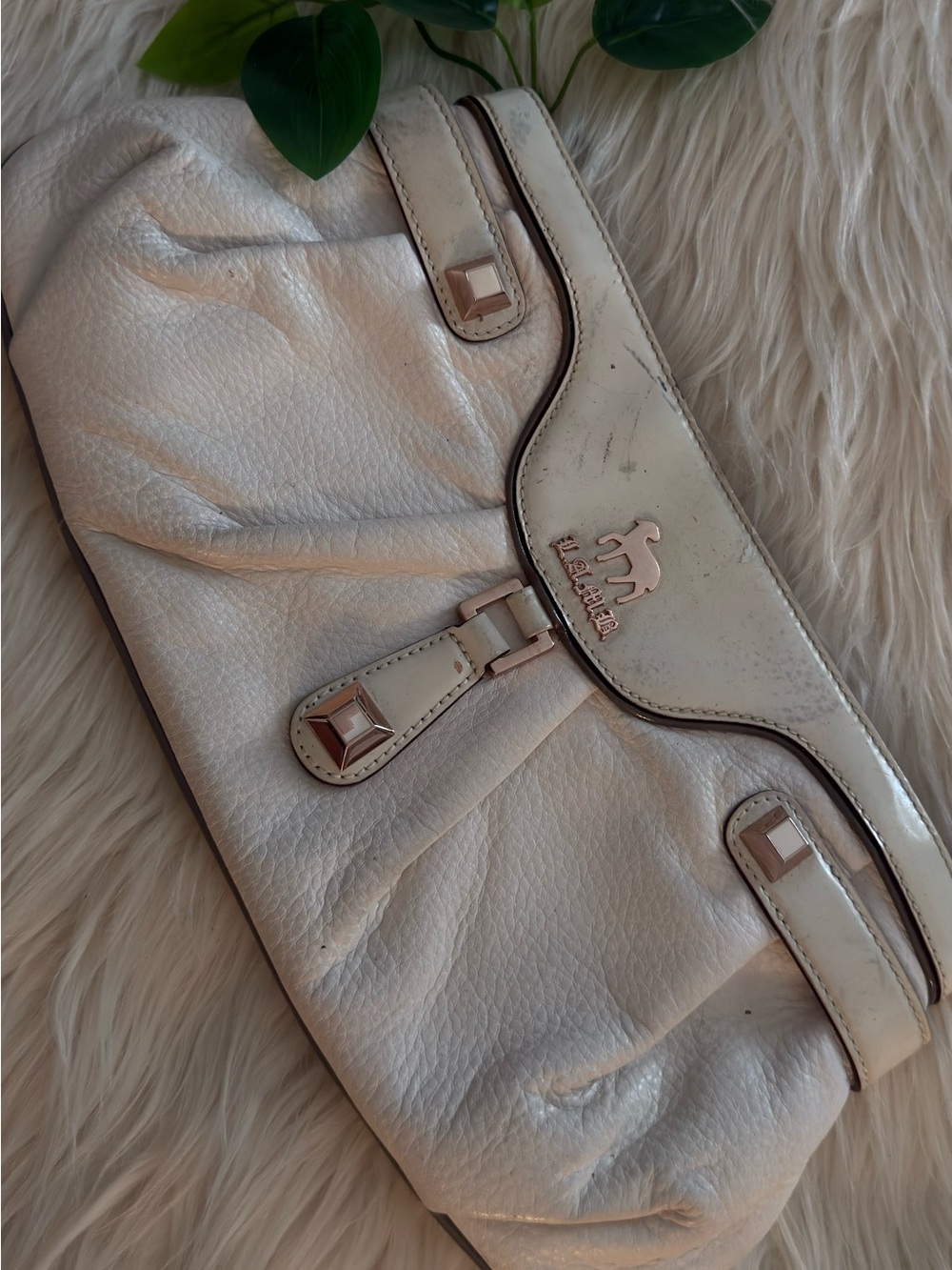 L.A.M.B. by Gwen Stefani Genuine Leather Clutch #411